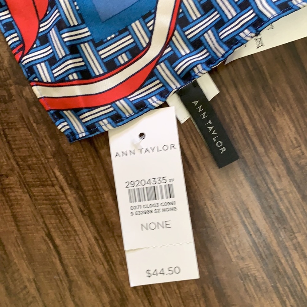 Ann Taylor iris silk little scarf - Picture 12 of 12